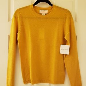 ellen tracy 100% cashmere crew neck sweater